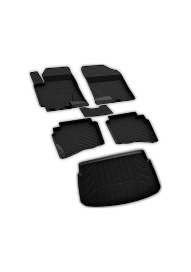 Toyota Yaris Ferrous 4D Paspas ve Kalın Stepneli 3D Bagaj Havuzu 2011 2013