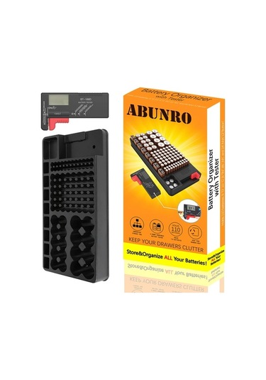 Maoyaya Pil Kutusu - Bt168 Pil Test Cihazı İle Pil Depolama Kutusu. 9v