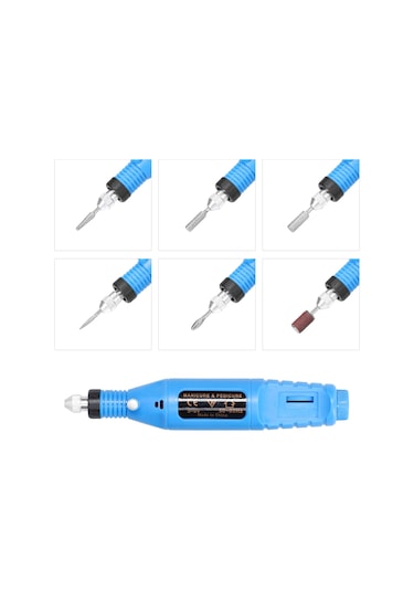 Hallow E20337Y USB Güç Kaynakları El Mini Elektrikli Öğütücü Tırnak