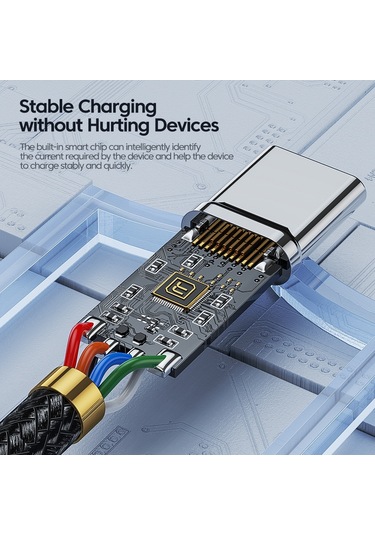 Csdake USB To Type-C 100 W Hızlı Şarj Kablosu 1 M