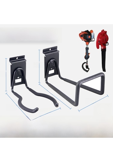 Youmex Çift Katlı Çelik Garaj Demiri: Bisiklet, Süpürge, Bahçe Aletleri İçin Duvarlı Çekici Depolama Kanca 820