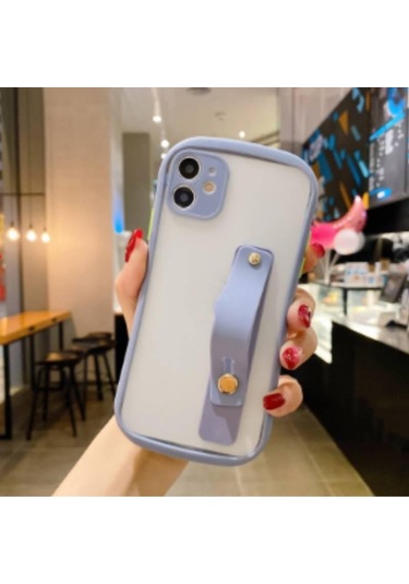 Açık Gri Akıllı Telefon İçin Ayarlanabilir Basit Renkli Silikon Taşınabilir Stand Tutucu Telefon Braketi