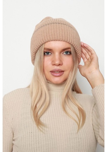 Sim Detaylı Kadın Bere Rkş-1139 Camel Camel