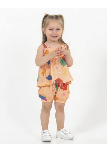 Harika Kids Kız Bebek Tunik Model Şortlu Alt-üst Takım 001