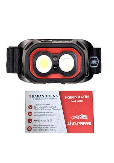 Rico 013-rc0042 Şarjlı Led Kafa Lambası 800 Lümen - Kamp, Balıkçılık Ve Tamir İçin Beyaz