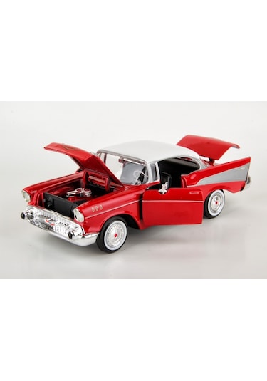 Motormax 1957 Chevrolet Belair 1 24 Ölçek Diecast Model Araba