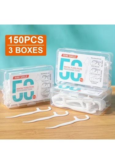 Willowhaven Rımı Smıle 150 Adet Diş İpi Mandallı - Kokusuz, Temizlik Ve Tazelik