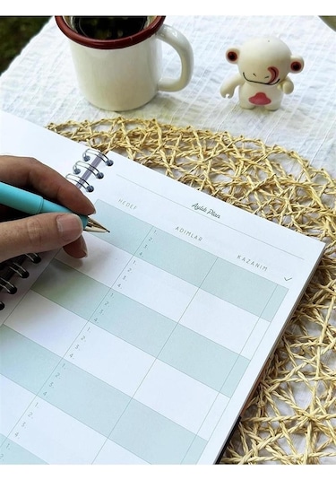 Victoria's Journals Akademik Ajanda 2023 - 2024 Haftalık Spiralli Sert Kapak 17 x 24 CM 23-9114 Çok Renkli