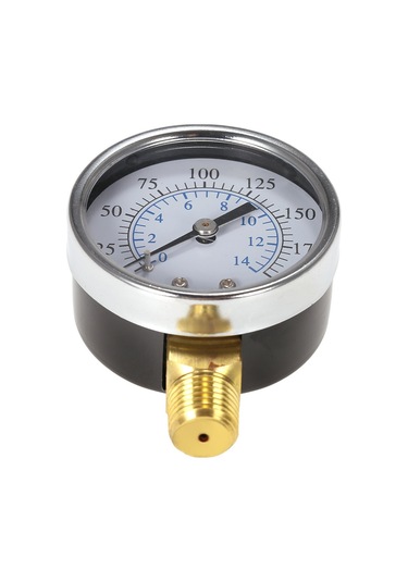 Kosona 50mm 1/4" Npt Hidrolik Manometre, 0-200psi/0-14bar Çift Ölçekli İğne, Sabit Performanslı, Yan/arka Montaj Opsiyonu Ts-50-14