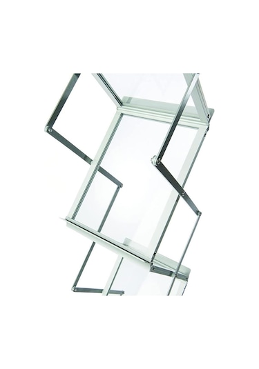 Portatif Katlanabilir Zigzag Broşür Stand 21 x 29.7 CM