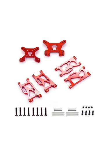 Wltoys 144001 Rc Araç İçin Alüminyum Süspansiyon Kolları - Ön/arka Takım