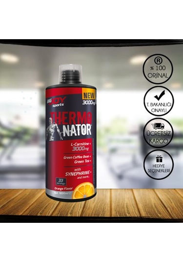 Bigjoy Thermonator L-Carnitine Karnitin Portakal 1000 ML 3000 MG