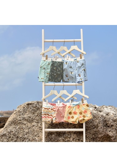 Lassig Palms Uv Korumalı Mayo Şort Deep Olive Koyu Yeşil