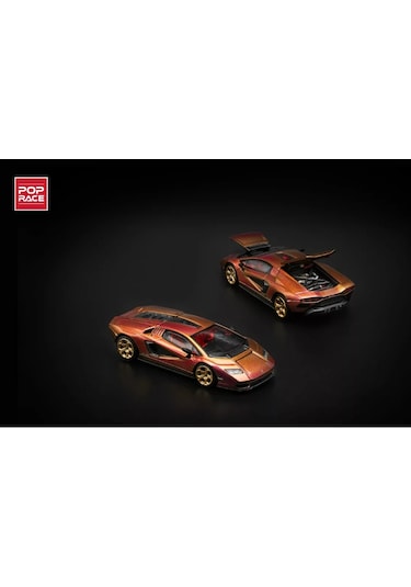 Pop Race Lamborghını Countach Lp 800-4 Blu Hal - 175 Resimdeki Renk
