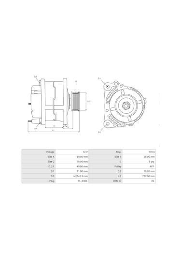 12v Alternatör Dinamo Denso Tipi 170 A Lın Bmw 1/3 Serisi
