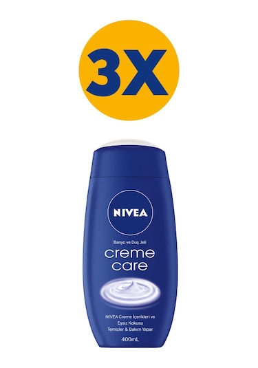 Nivea Creme  Care Banyo Ve Duş Jeli 3 x 400 ML