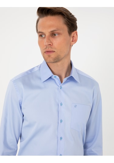 Pierre Cardin Erkek Koyu Mavi Gömlek Basic 50302972-vr032 Koyu Mavi