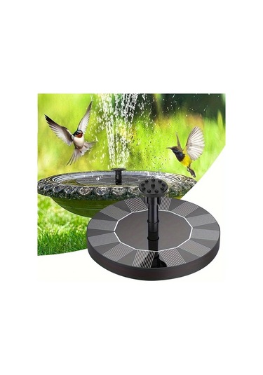 Xuweiwei 5.12inç 6 Nozullu Güneş Enerjili Şamandıralı Çeşme Pompası - Kuş Banyoları, Göletler, Bahçe