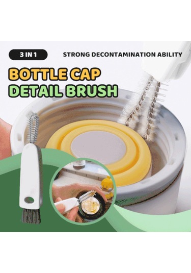 Bardak 3 Ağız Fırçası Detay Kapaklı Şişe 1 Temizleme Çeşitli Şişe Fırçaları Temizlik Malzemeleri