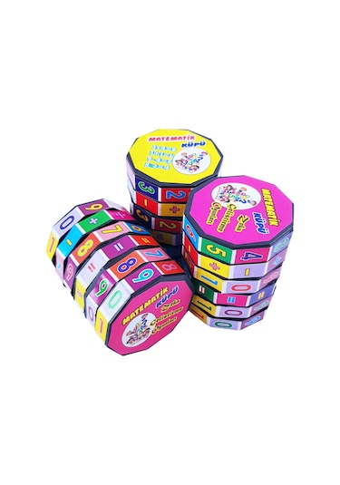 Matematik İşlem Küpü Eğitici Zeka Küpü Oyuncak 6 Adet