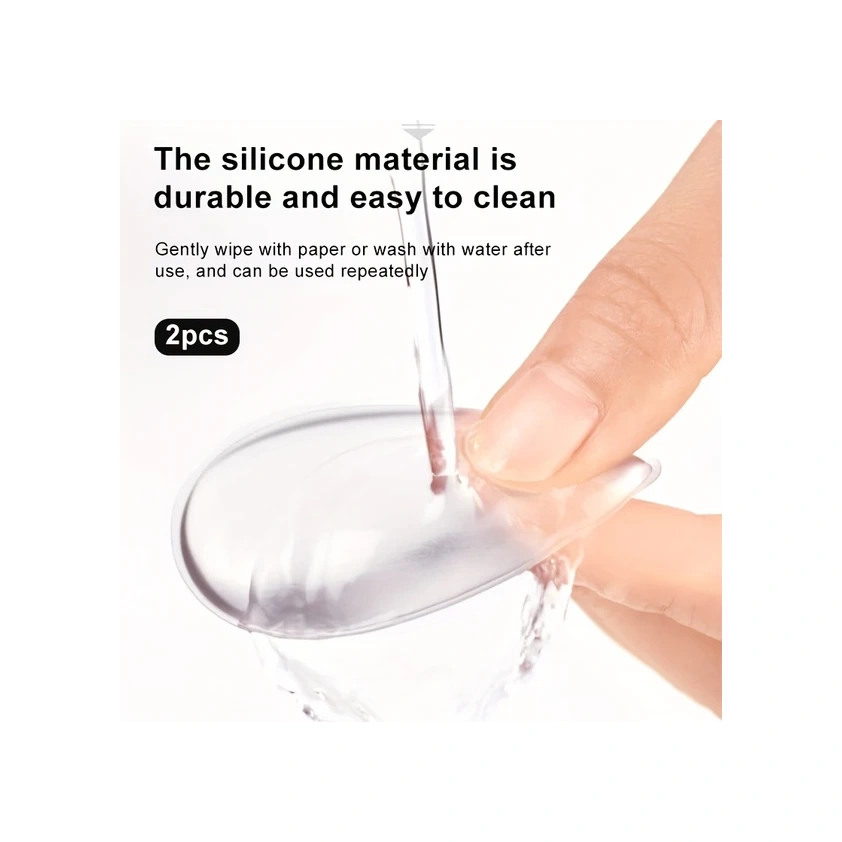 Gateesat 2li Doğal Lateks Şeffaf Silikon Makyaj Süngeri Islak Kullanım