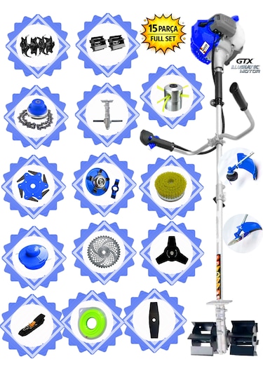 Prowackers German Wronıx-845 Pro Yan Tip Tırpan+ Akrobat Çapalama + Toprak Eşeleme 15 Parça Efsane Set