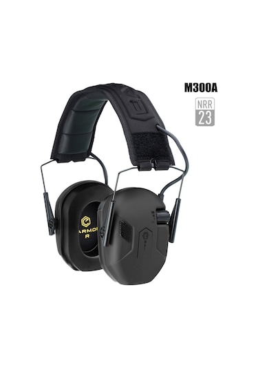 Earmor M300a Elektronik Atış Kulaklığı Kulak Koruması Siyah M300a-bk