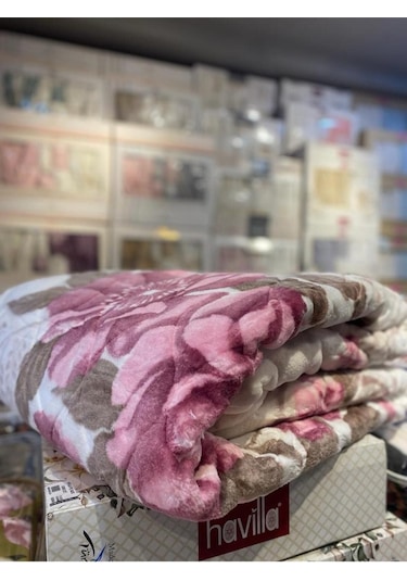 Sarar Battaniye Sarar Çift Kişilik Battaniye Friuze Krem Pudra