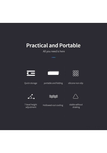 Didadodo 6 Seviyeli Taşınabilir Dizüstü Standı - 11-17 İnç Laptop/tablet İçin Soğutmalı Pembe