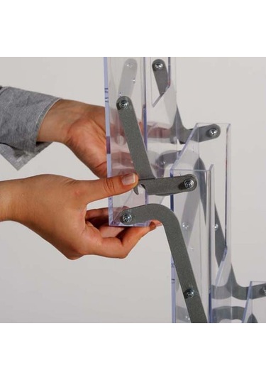 Portatif Zig Zag Broşürlük Standı 5 x A4