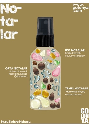 Golonya Kuru Kahve Kokulu Sprey Kolonya 100 ML