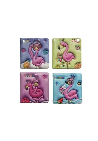 Sukuşi Not Defteri 96 Sayfa 9,5x10cm Flamingo - 3 Adet Çok Renkli
