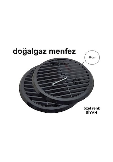Siyah Doğal gaz Menfezi Cam Ventilasyon Kombi Havalandırma