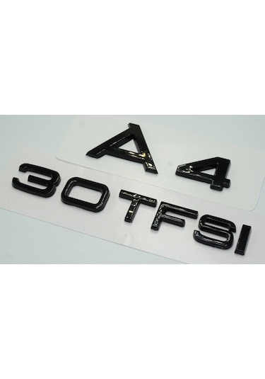 Audi A4 30 TFSi Parlak Siyah ABS 3M 3D Bagaj Yazı Logo Ür
