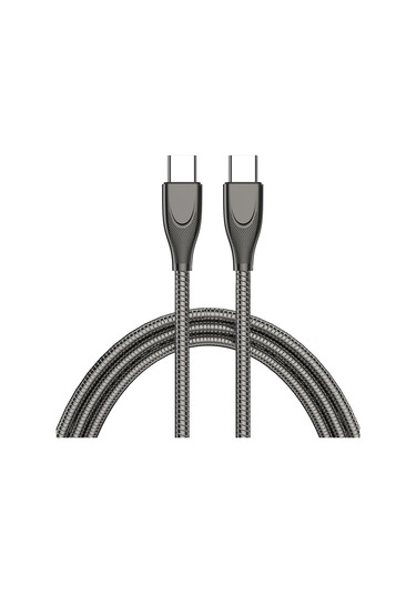 Enkay Enk-cb129 Pd 65w Type-c To Type-c Karbon Çeliği Hidrolik Spiral Hızlı Şarj Veri Kablosu, Uzunluk 1m Kırmızı