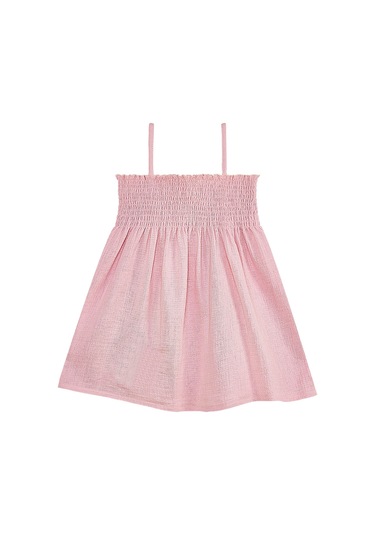 Denokids Çiçekli Gülkurusu Kız Bebek Çocuk Müslin Elbise Çok Renkli