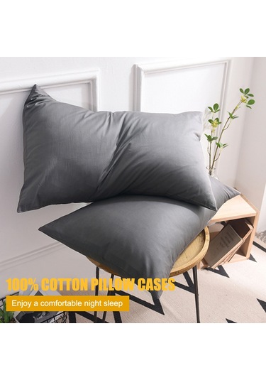 Symbee %100 Pamuklu Yastık Kılıfı - Rahat Ve Dayanıklı, 50x75 Cm, Koyu Mavi Diğer