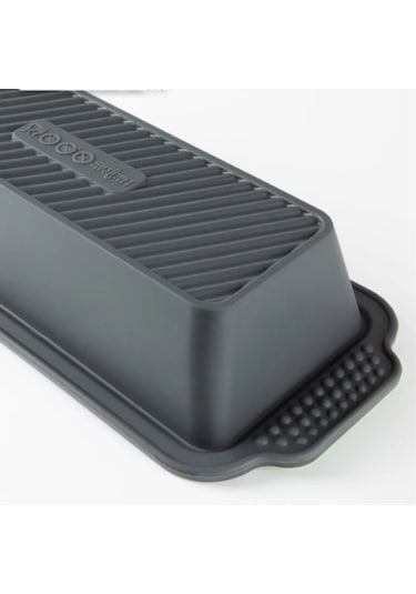 Moveevo Yemek-gönüllü Dikdörtgen Silikon Fırın Kalıbı: Isıya Dayanıklı, Bulaşık Makinesine Uygun, Dondurucuda Kullanıma Uygun 29x13 Cm Koyu Gri