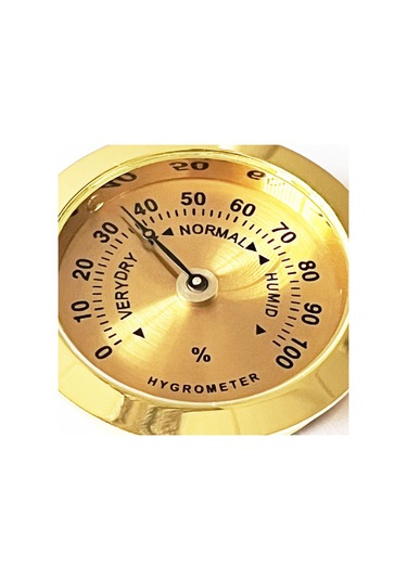 Analog Higrometre Nem Ölçer Humidor Puro Kutusu için Metal Çerçev N11.1837