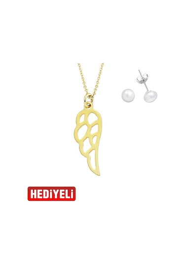 Melek Kanadı Altın Kolye Ucu As1428Gkl Altınsepeti