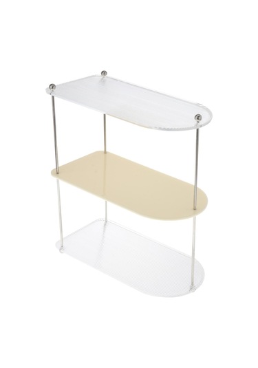 Suntek Katmanlı Vanity Organizatör Tepsi Baharat Rafı Yatak Mutfak Dresser 3 Katmanlı Beyaz