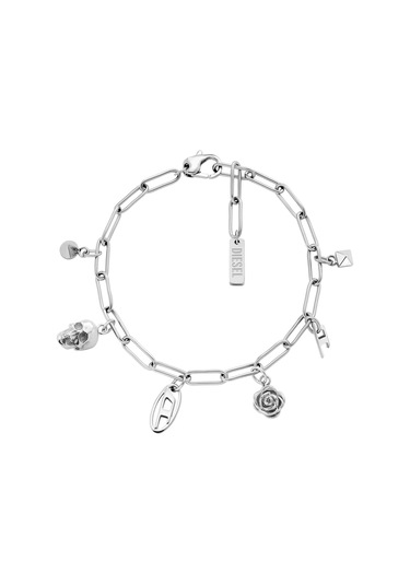 Diesel Djdx1604-040 Erkek Bileklik Metalik Gri