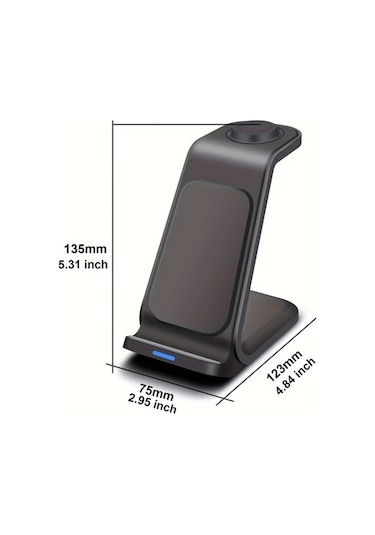 Motion003 Beyaz 1 Adet Fdgao 3u 1 Arada Kablosuz Sarj Istasyonu İphone Uyumlu 16 15 14 Pro Max İwatch Airpods 15w Hizli Sarj Usb C