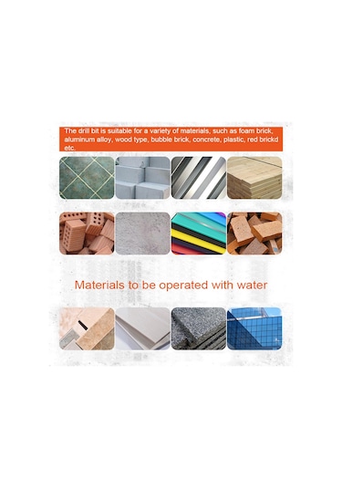 Hallow Yg8 Karbür Dört Kenarlı Crossdrill Bit Set 10 Adet