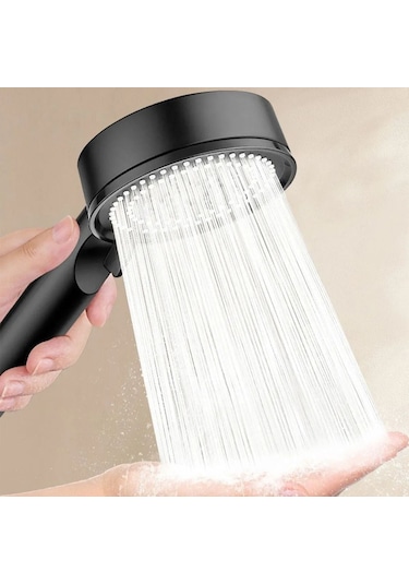 Büro Ev Ofis Yazlık Banyosu İçin 5mod Siyah Yüksek Basınçlı Ayarlanır Duş Başlığı Diğer