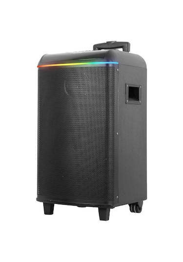 Mikado Md-90bt Bykalite Boomer 80w 2 Adet Uhf Mikrofonlu Usb+tf+aux+ Bluetooth Destekli Siyah Profesyonel Ses Sistemi