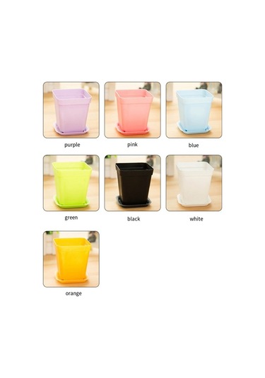 Mini Renkli Saksılar, Plastik Saksılar, Etli Bitki Saksıları Rastgele Renkler