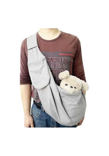 Dm Cbtx Evcil Hayvan Taşıma Çantası Omuz Askılı Ayarlanabilir Pet Gezisi Çapraz Sırt Çantası Gri