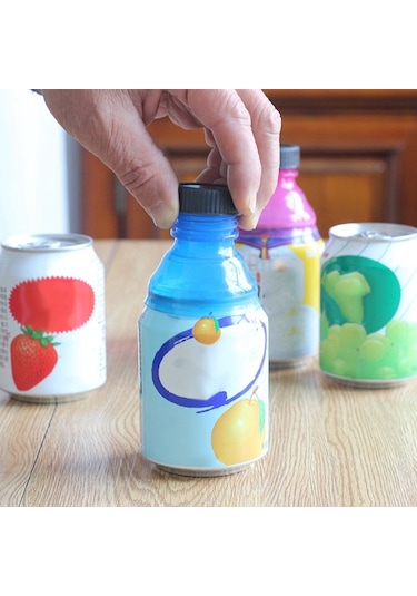 Adet Kapak Kapağı Dönüştürme Kutuları Şişelere Dönüştürün-yeniden Kullanılabilir Geçmeli Üstler Çok Renkli