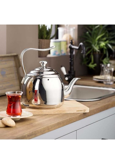 Korkmaz Droppa 2.7 Lt Çaydanlık Çelik